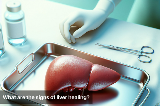 Image depicting a liver and medical instruments, symbolizing liver healing.