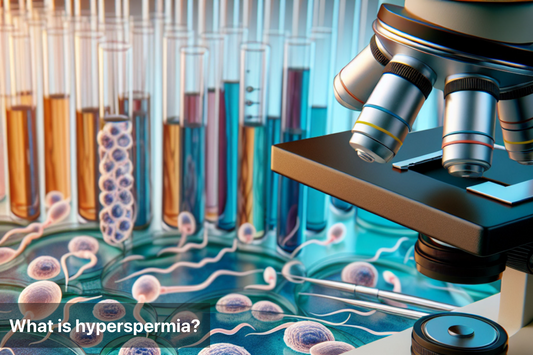 Microscope analyzing sperm samples in laboratory setting