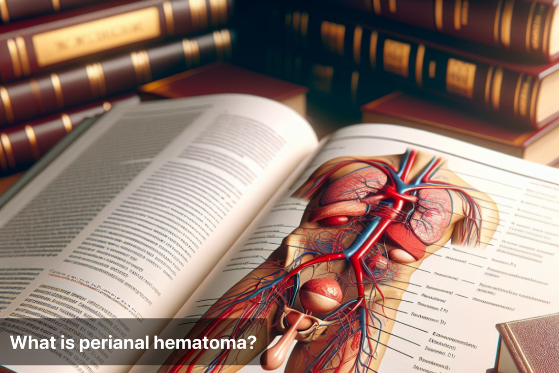 Illustration showing anatomy related to perianal hematoma