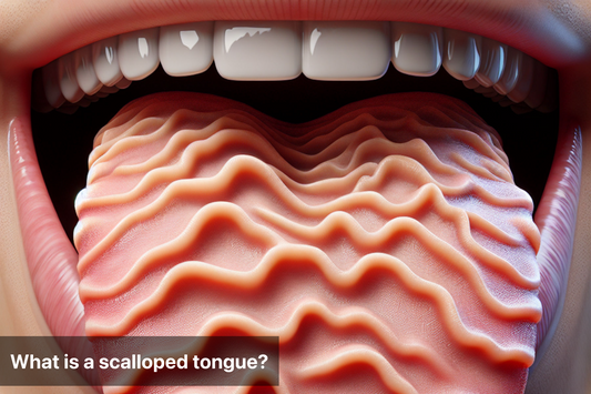 Close-up image of a scalloped tongue showing wave-like ridges.